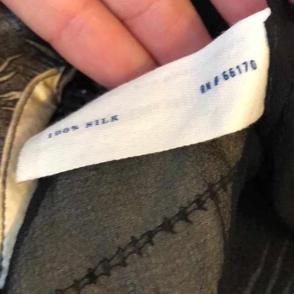 SOLD!! Anthropologie Leifsdottir 100% Silk Top - Picture 4 of 4